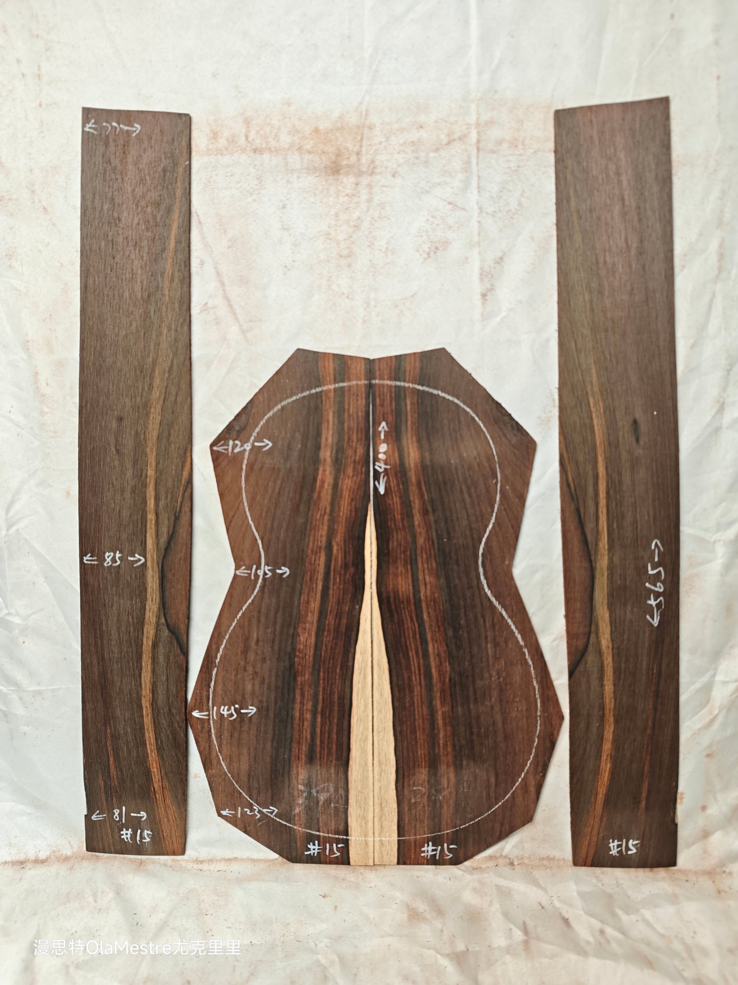 #15 Brazilian Rosewood Ukulele set  with CITES-Certified