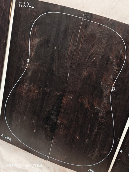 #04 african blackwood back&sides guitar set