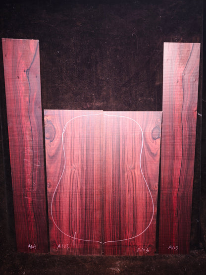 MA Quartersawn Bois de Rose madagascar rosewood back&sides guitar set A103