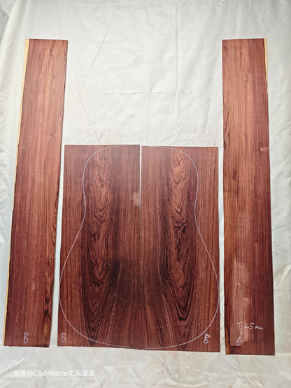 #06 Honduran rosewood guitar backs&sides set