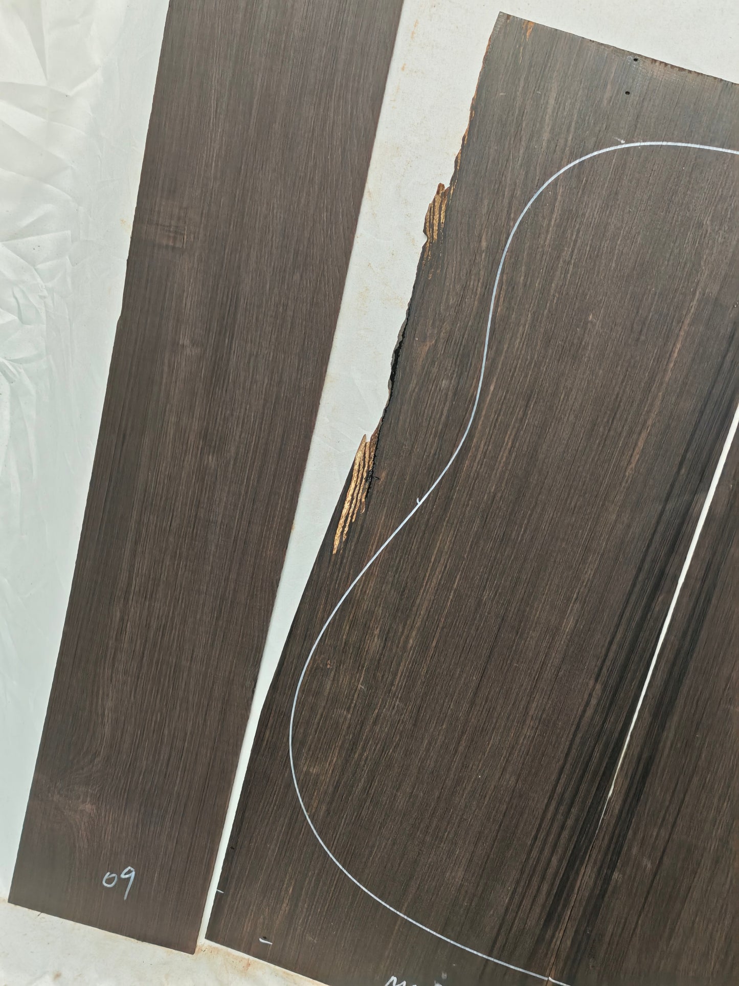 MA09 Quartersawn african blackwood back&sides guitar set