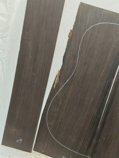 MA09 Quartersawn african blackwood back&sides guitar set