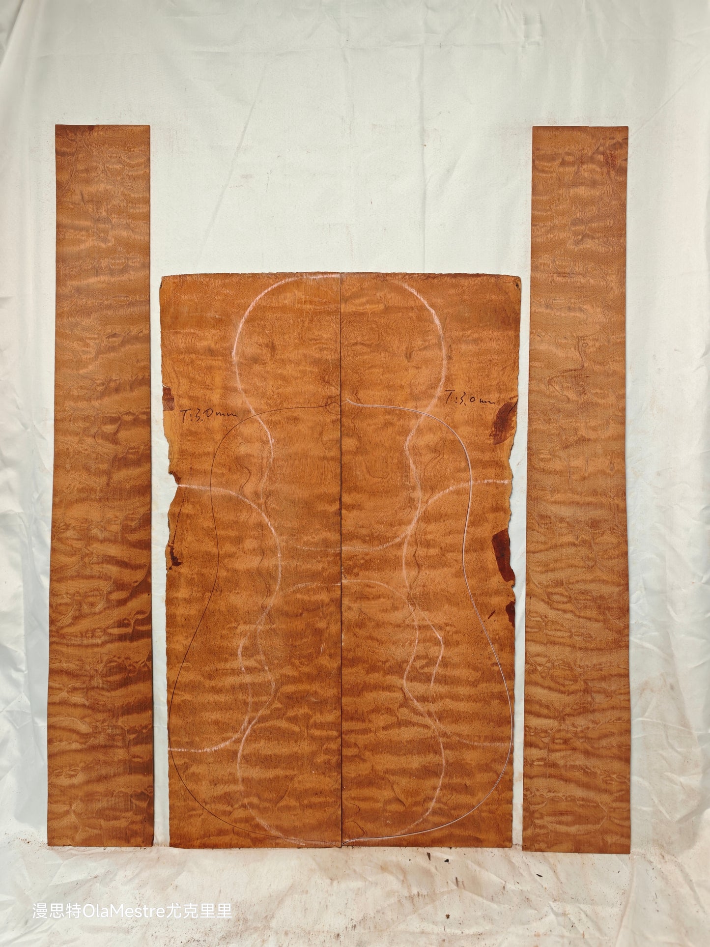 THE TREE honduran mahogany guitar backs&sides set