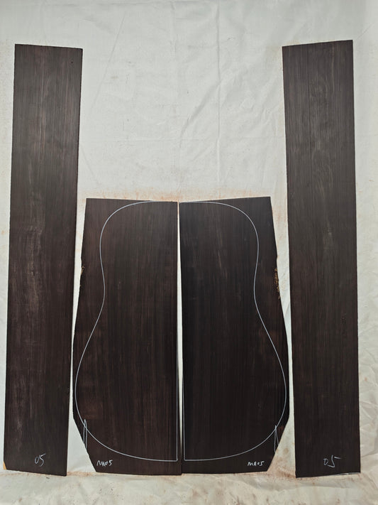 MA05 Quartersawn african blackwood back&sides guitar set