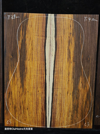 C3 cocobolo back&sides guitar set