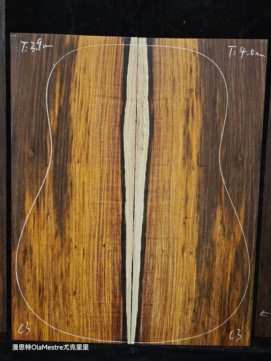 C3 cocobolo back&sides guitar set