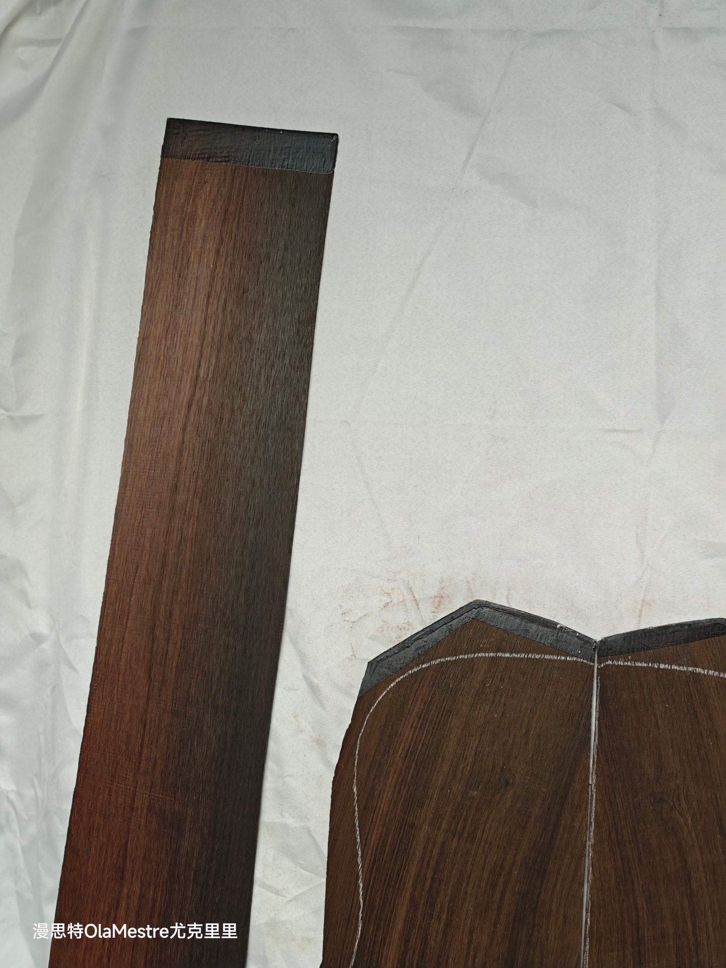 #10 curly quartersawn Brazilian rosewood guitar backs&sides set with CITES