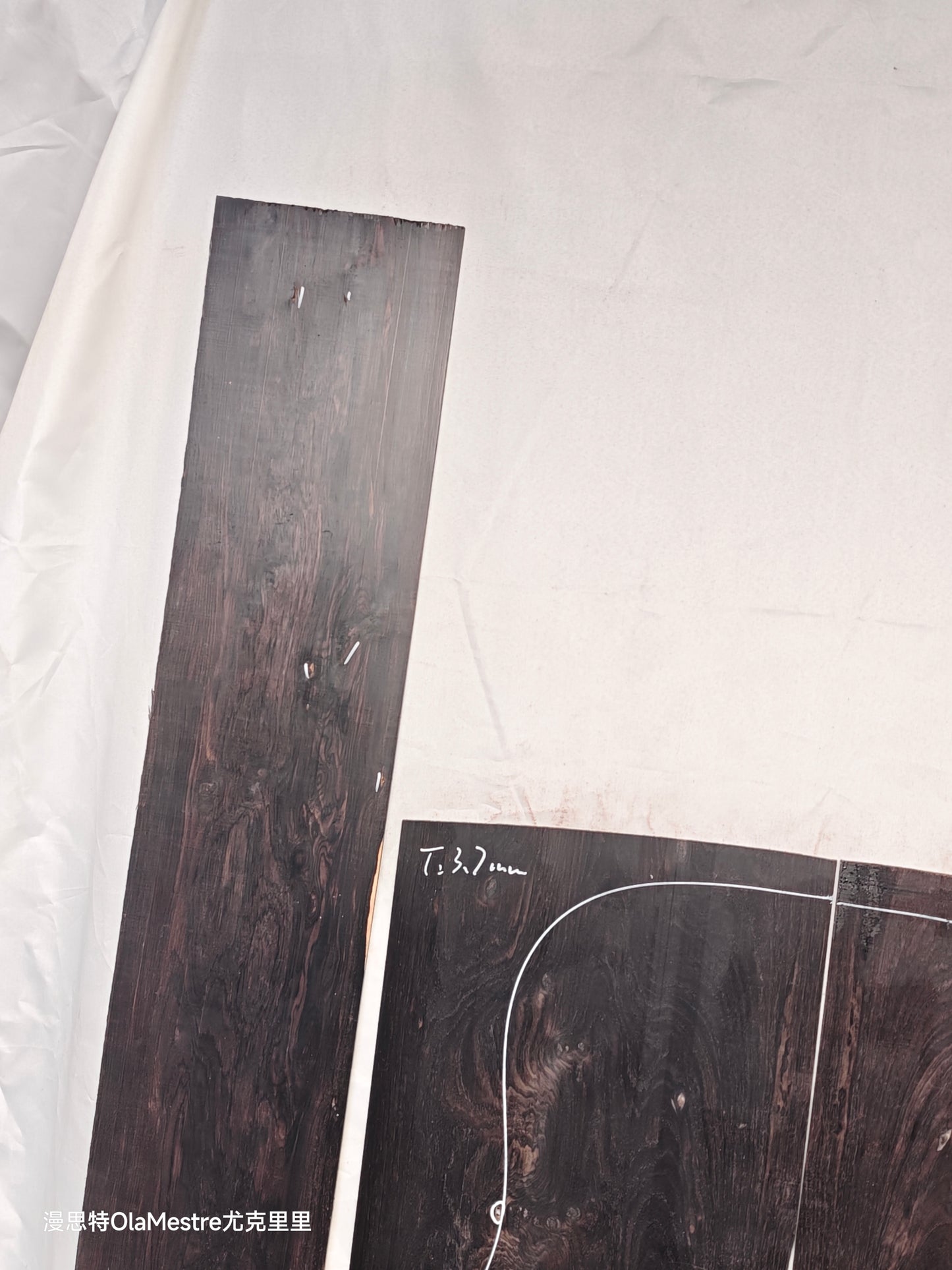 #04 african blackwood back&sides guitar set