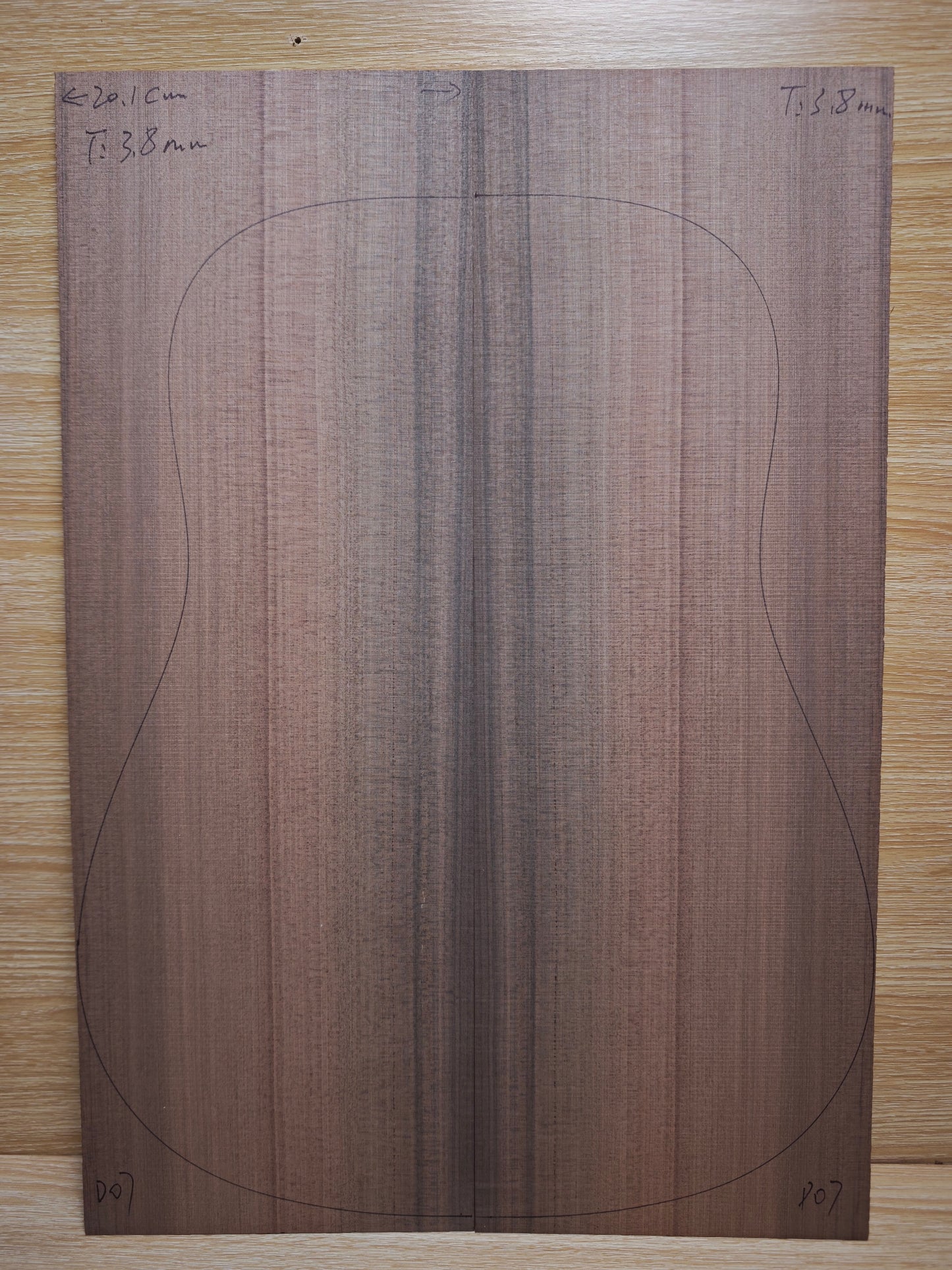MA sinker redwood guitar top set #D07