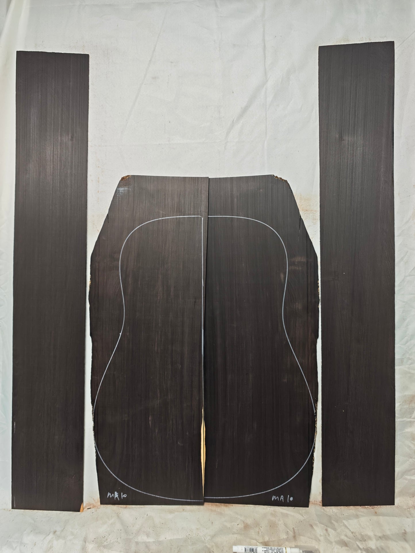 MA10 Quartersawn african blackwood back&sides guitar set