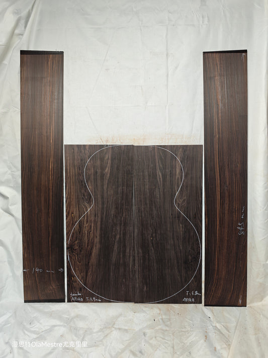 #14 african blackwood back&sides guitar set