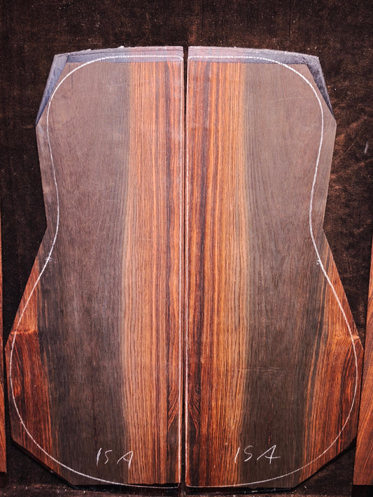 #15A  Brazilian rosewood guitar backs&sides set with CITES