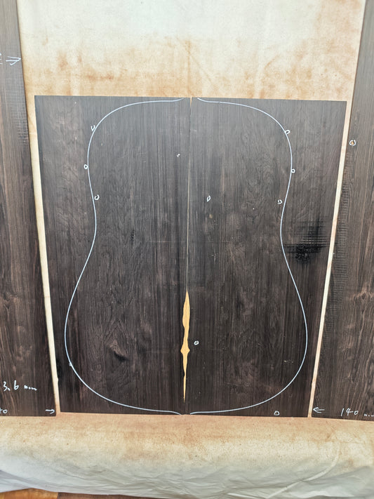 african blackwood back&sides guitar set
