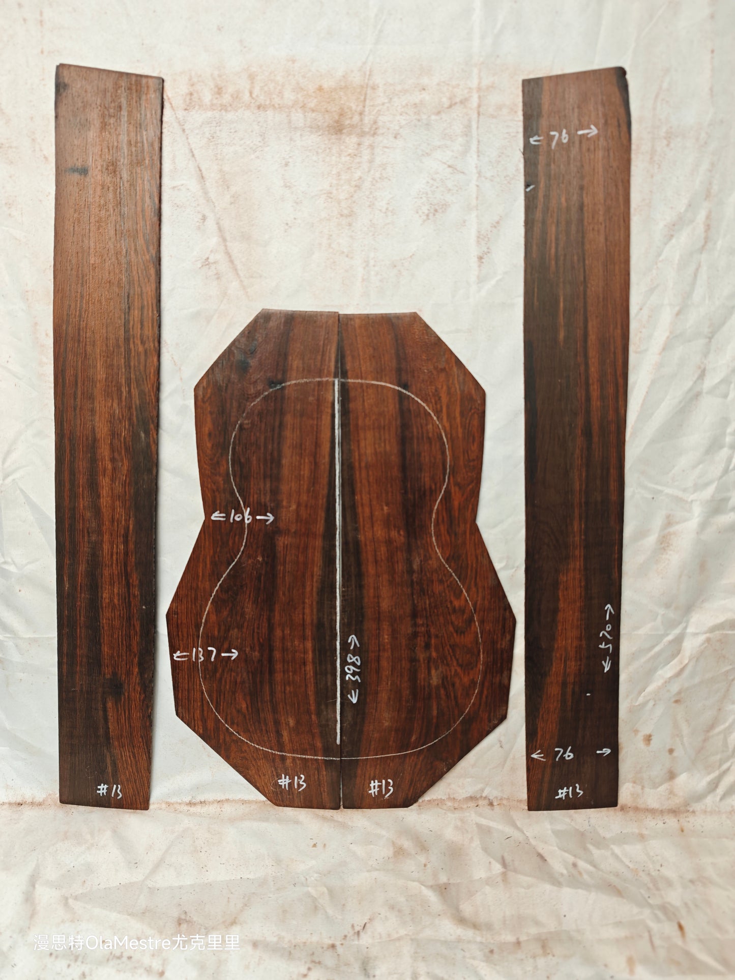 #13 Brazilian Rosewood Ukulele set  with CITES-Certified