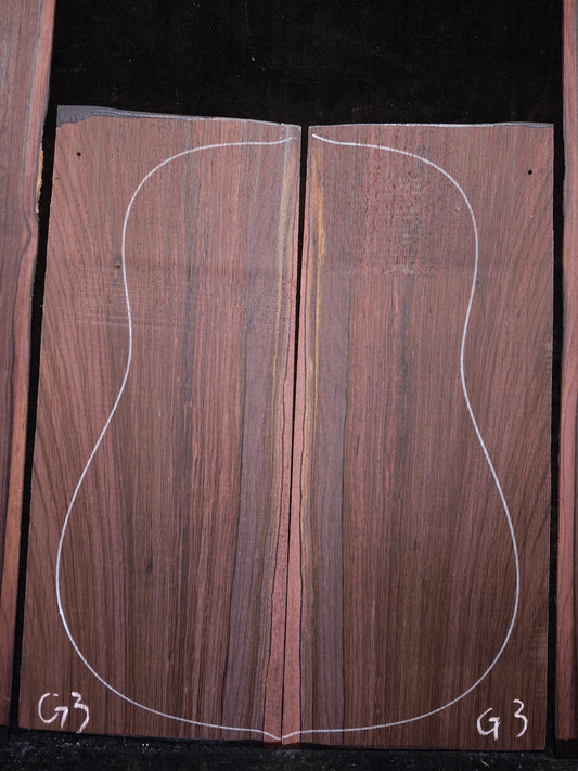 G3 Striped Guatemalan Rosewood back&sides guitar set