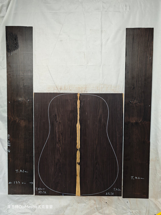 #07 african blackwood back&sides guitar set