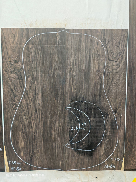 #08 african blackwood back&sides guitar set