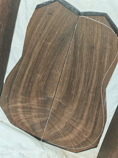 #10 curly quartersawn Brazilian rosewood guitar backs&sides set with CITES