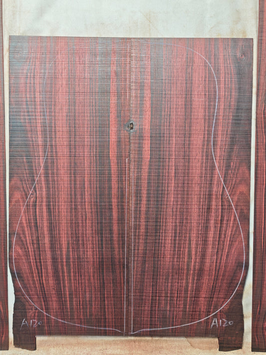 MA Quartersawn Bois de Rose madagascar rosewood back&sides guitar set A120