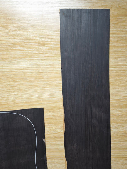 #04 curly african blackwood back&sides guitar set