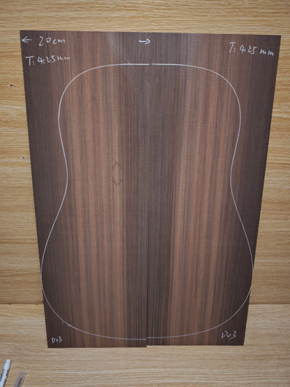 Master Grade sinker redwood guitar top set #D03