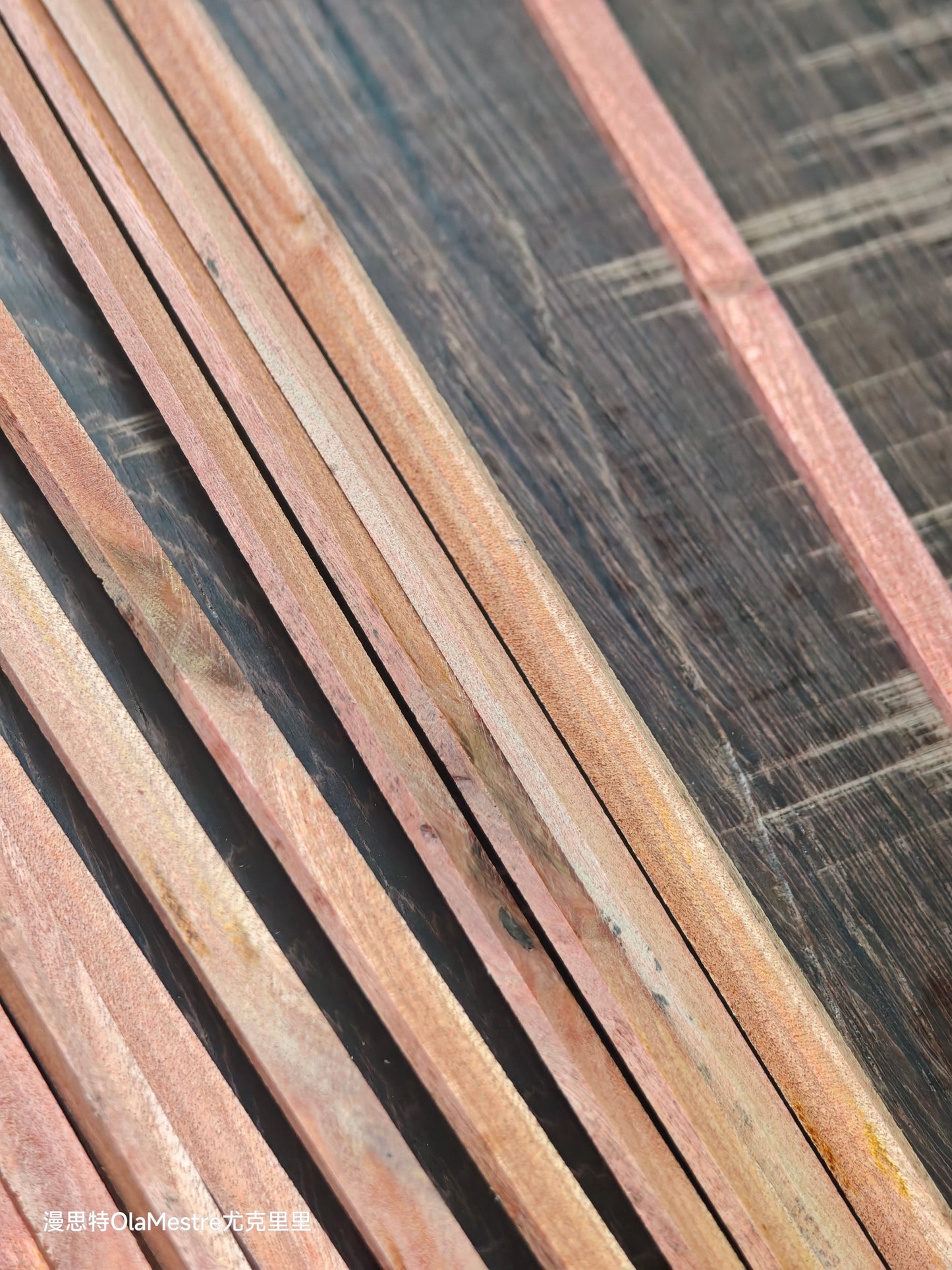 Pink Ivory wood guitar binding