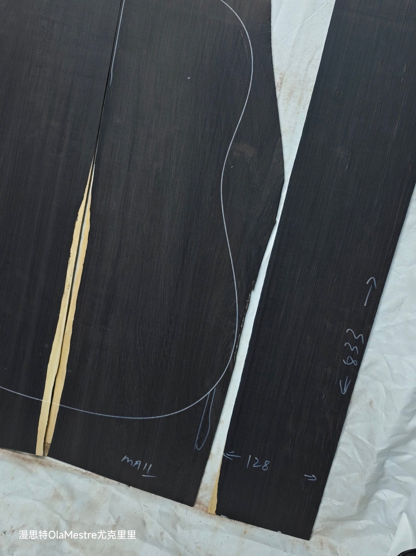 MA11 Quartersawn african blackwood back&sides guitar set