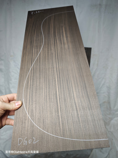 #DG02 Black 'Dragon Spruce' Ancient Sinker Chinese Spruce guitar top