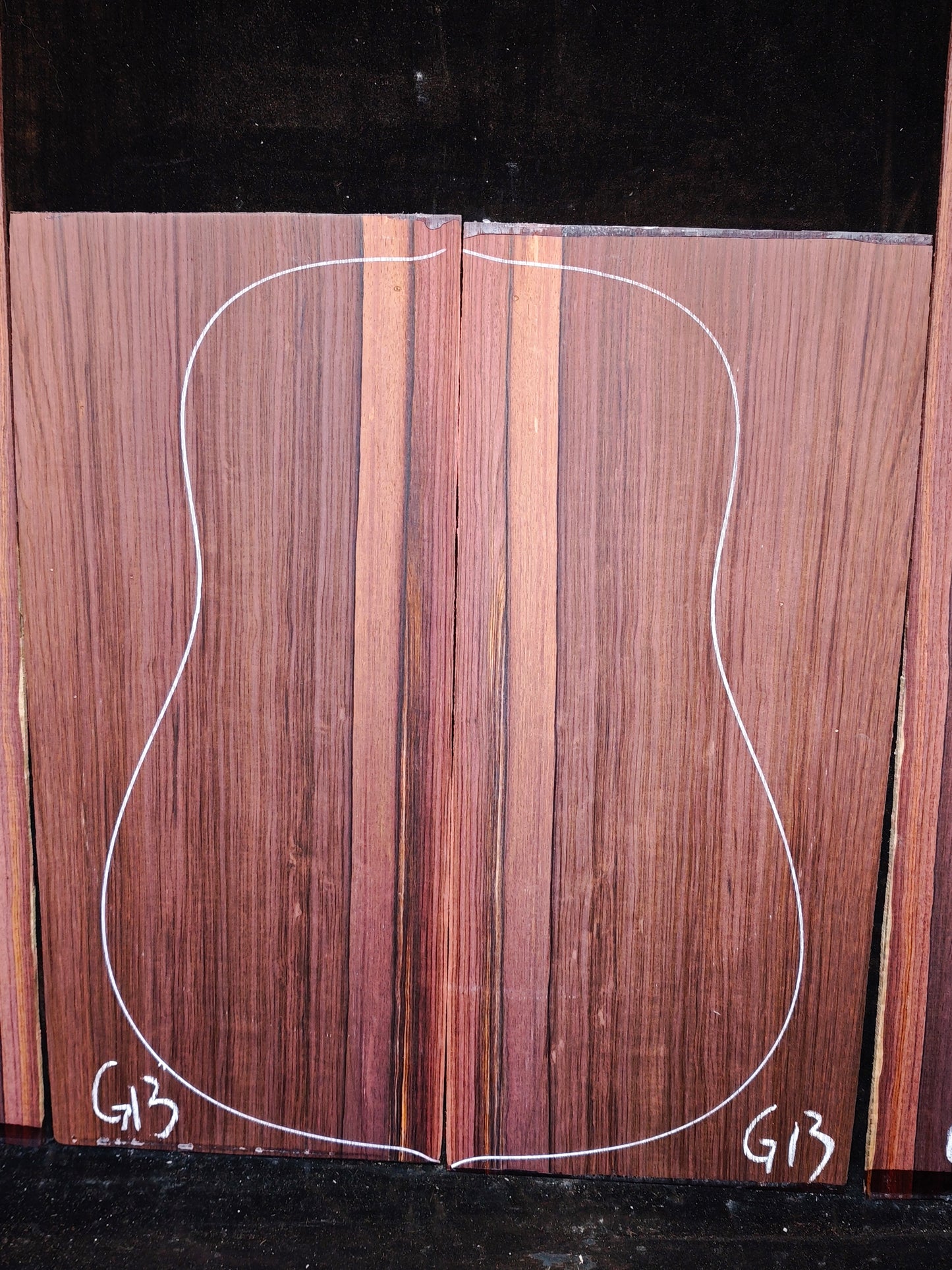 G13 Striped Guatemalan Rosewood back&sides guitar set