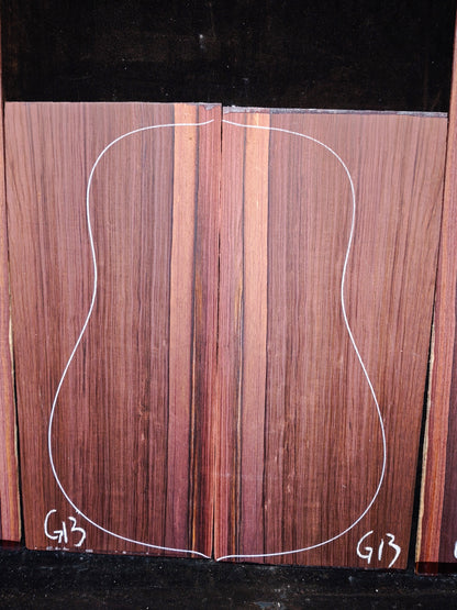 G13 Striped Guatemalan Rosewood back&sides guitar set