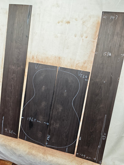 african blackwood back&sides guitar set