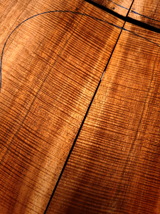 Jumbo Master Grade Hawaiian Koa guitar backs&sides set