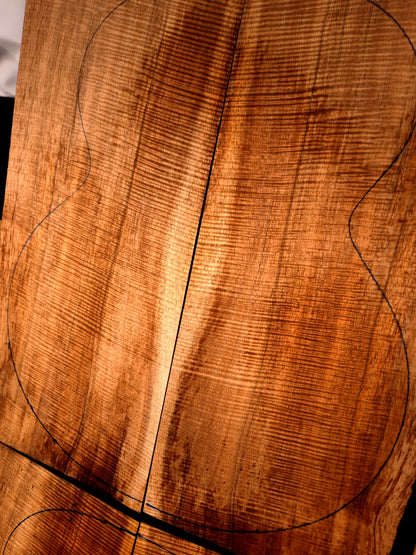 Jumbo Master Grade Hawaiian Koa guitar backs&sides set