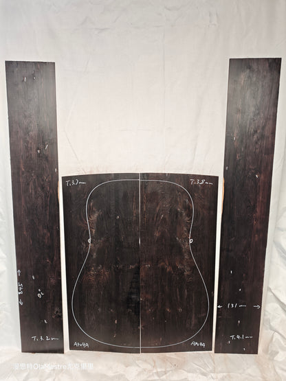 #04 african blackwood back&sides guitar set