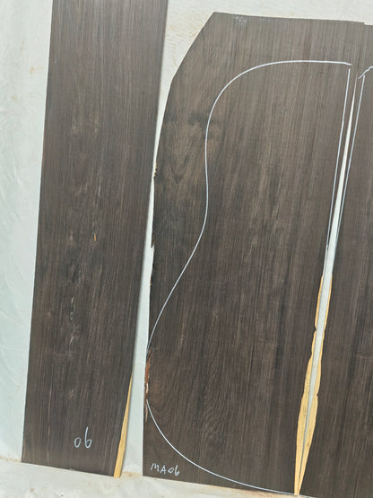MA06 Quartersawn african blackwood back&sides guitar set