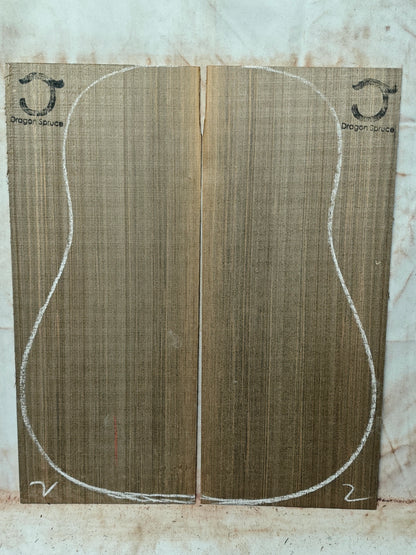 'Dragon Spruce' Ancient Sinker Chinese Spruce guitar top 5250 Years old