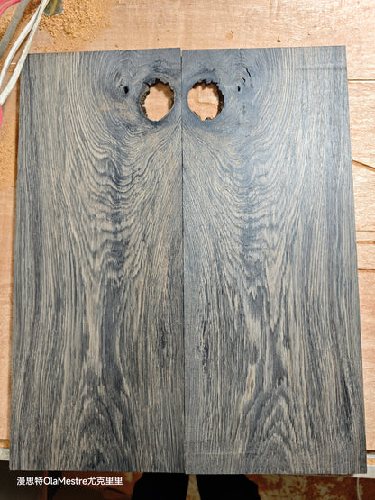 Bog oak electric guitar Drop top