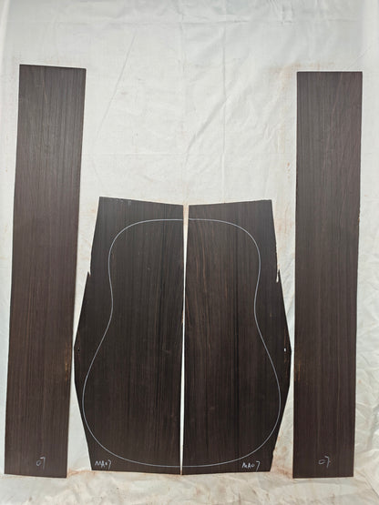 MA07 Quartersawn african blackwood back&sides guitar set