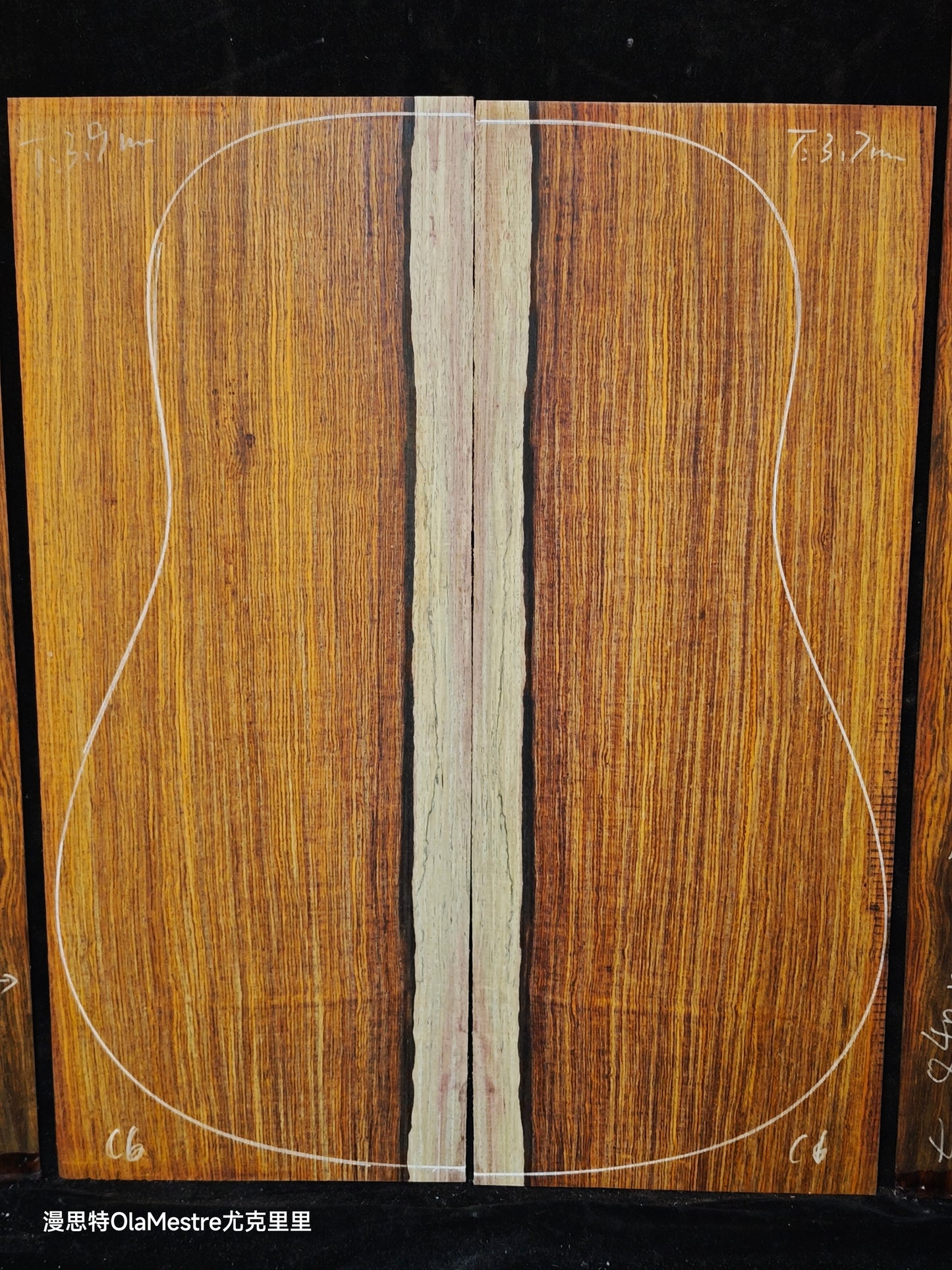 C6 cocobolo back&sides guitar set