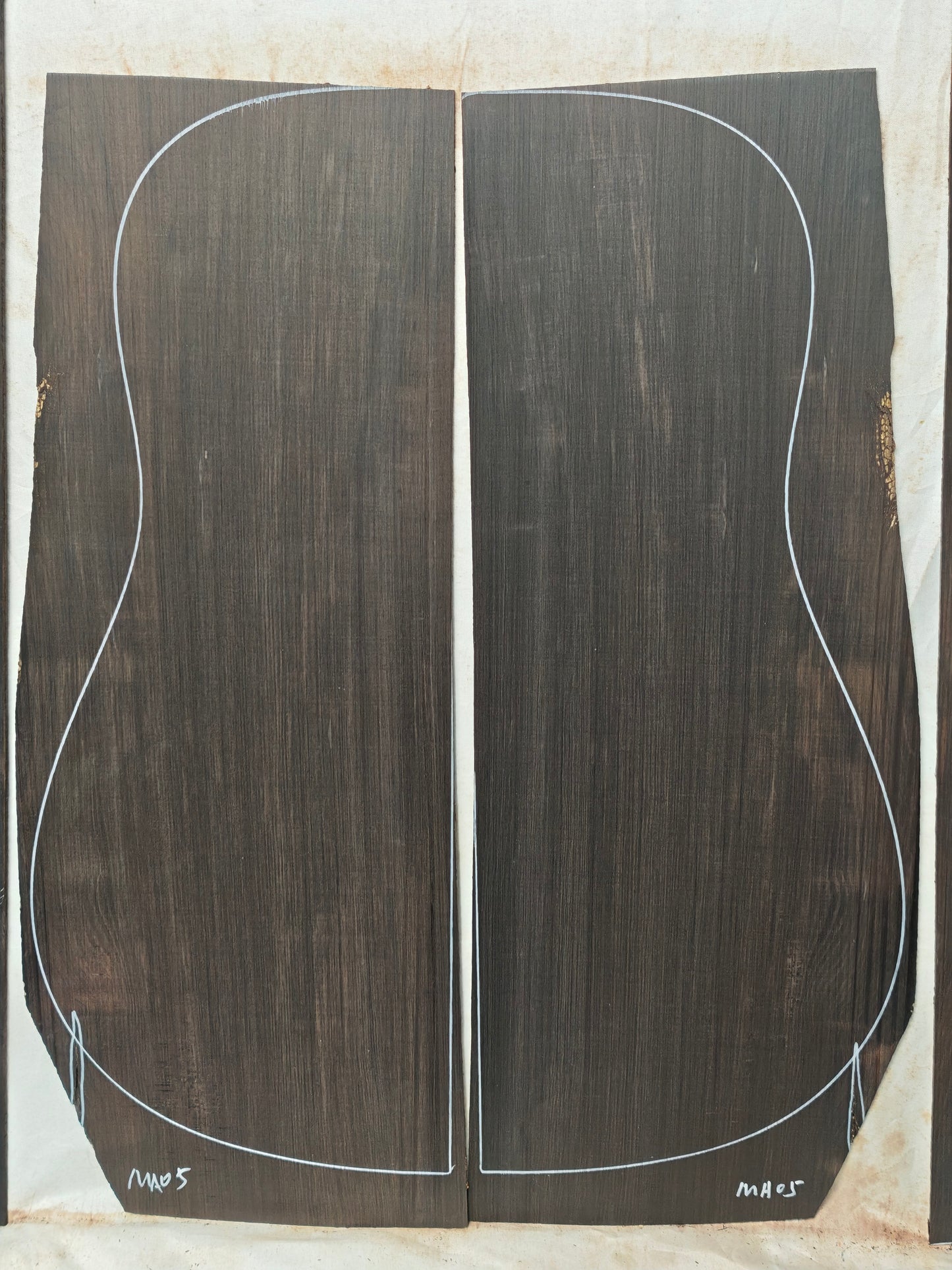 MA05 Quartersawn african blackwood back&sides guitar set