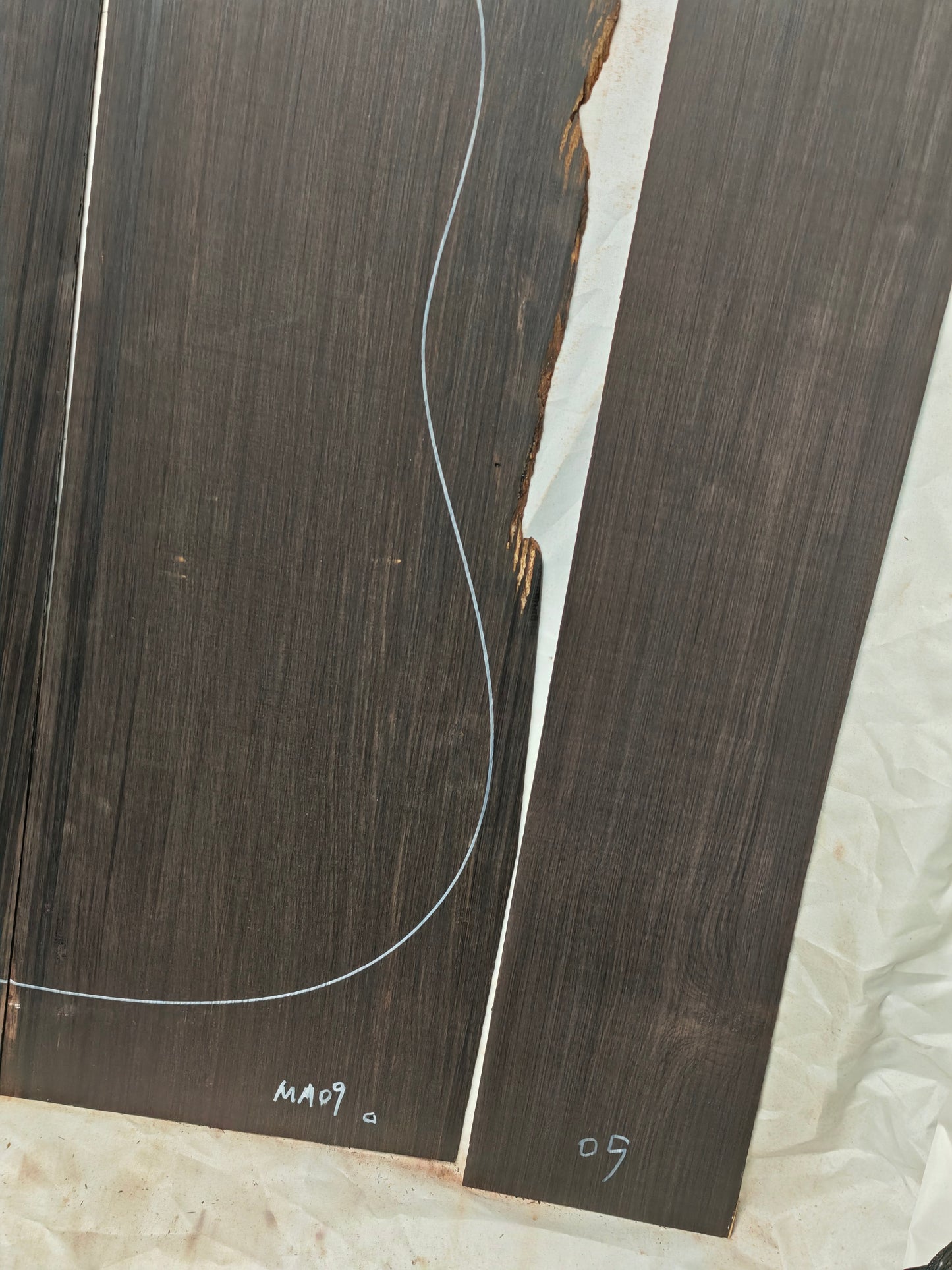 MA09 Quartersawn african blackwood back&sides guitar set