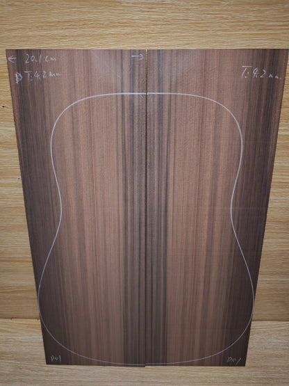 Master Grade sinker redwood guitar top set #D01
