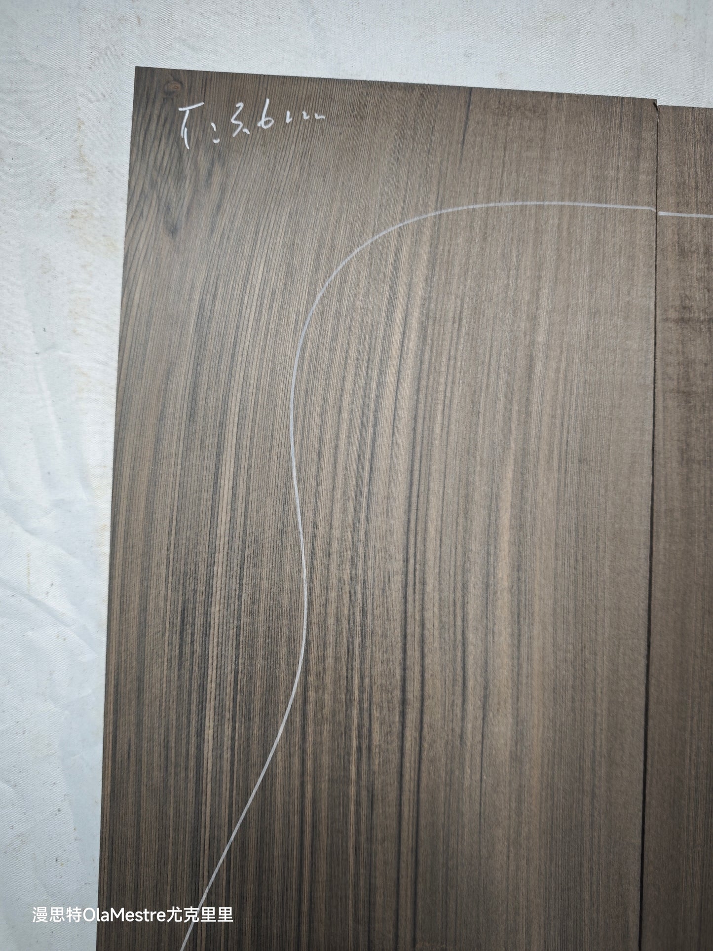 #DG02 Black 'Dragon Spruce' Ancient Sinker Chinese Spruce guitar top