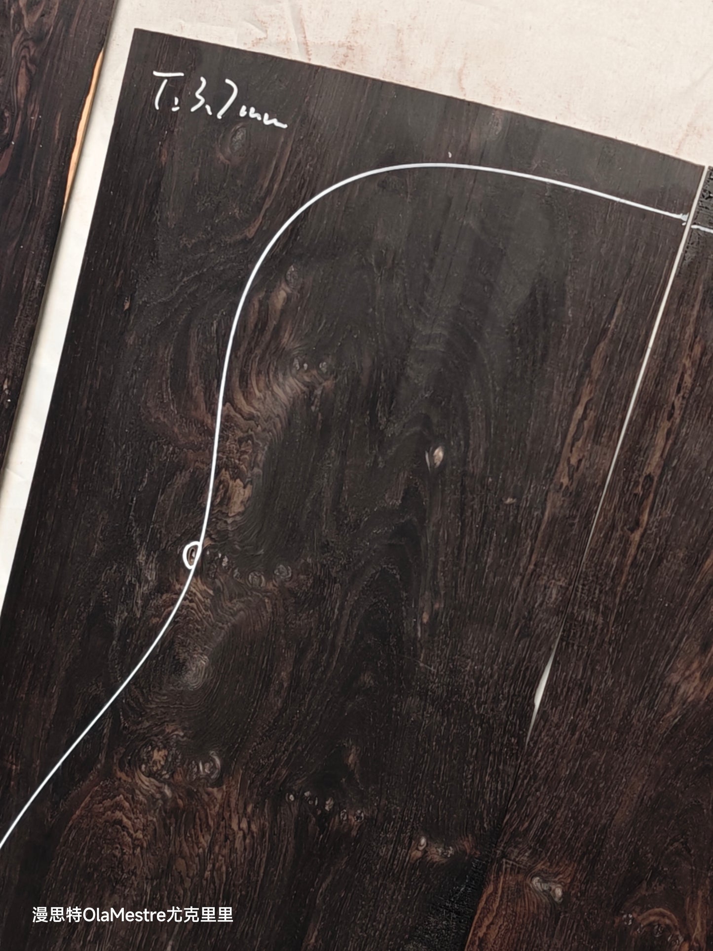 #04 african blackwood back&sides guitar set