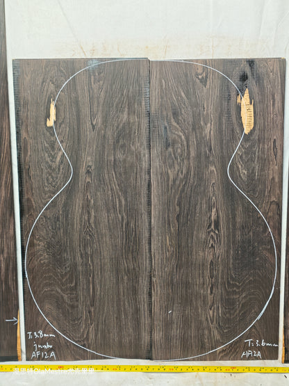 #12 african blackwood back&sides guitar set