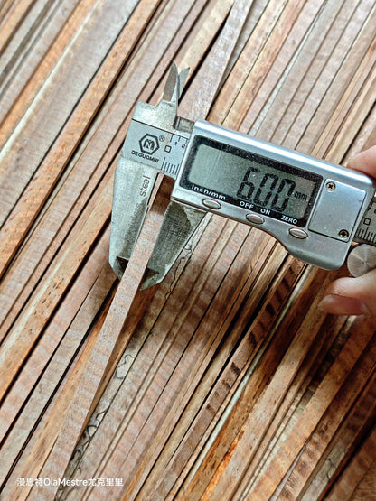 Curly padauk wood guitar binding