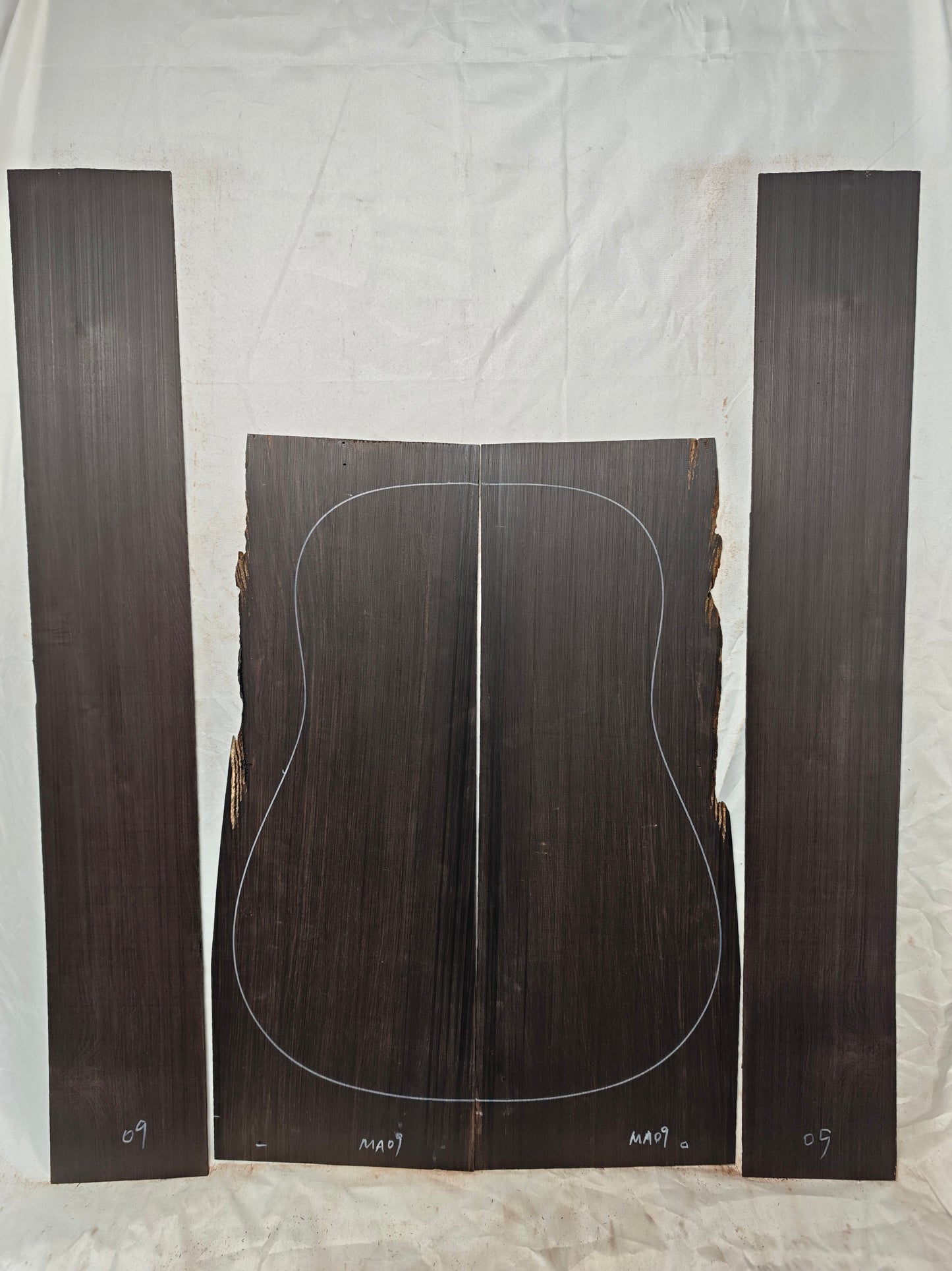 MA09 Quartersawn african blackwood back&sides guitar set