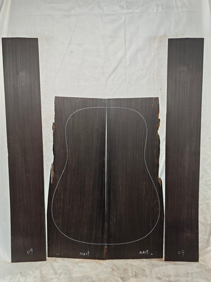 MA09 Quartersawn african blackwood back&sides guitar set
