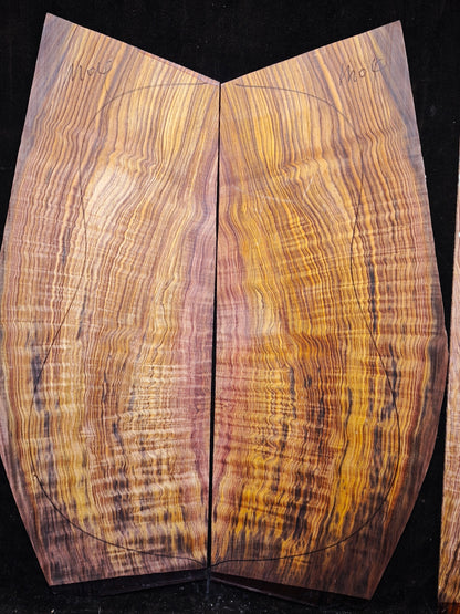 M04 curly Quartersawn cocobolo back&sides guitar set