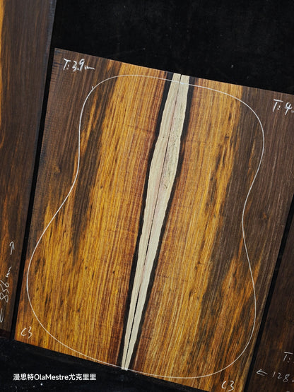 C3 cocobolo back&sides guitar set